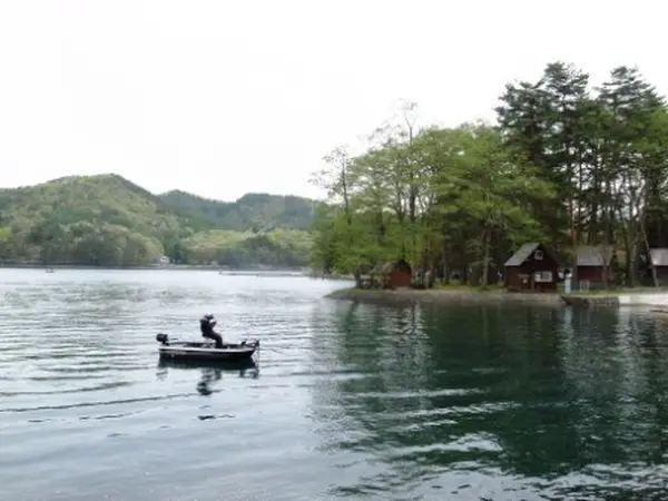 湖岸に沿って