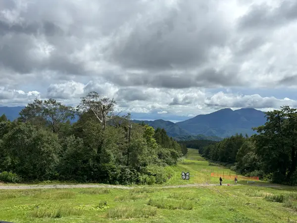 磐梯山が見えた