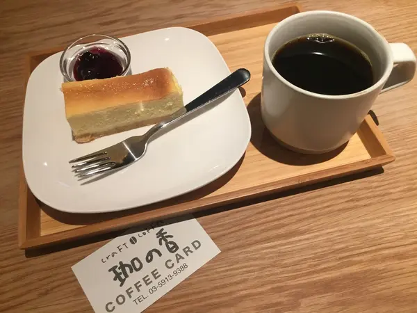 コーヒーとチーズケーキ