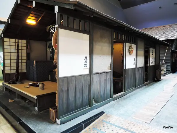 長屋の実物大ジオラマ