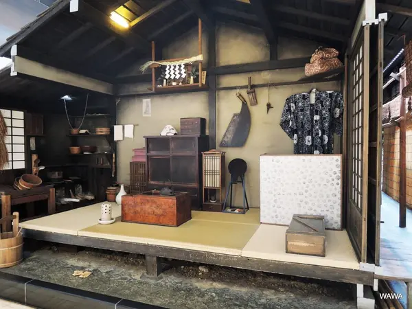 長屋の実物大ジオラマ