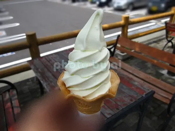 梨のソフトクリーム