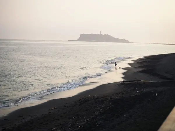 夕焼けと七里ヶ浜