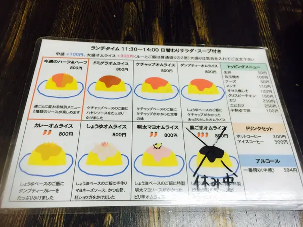 黒ごまはお休み中！残念。