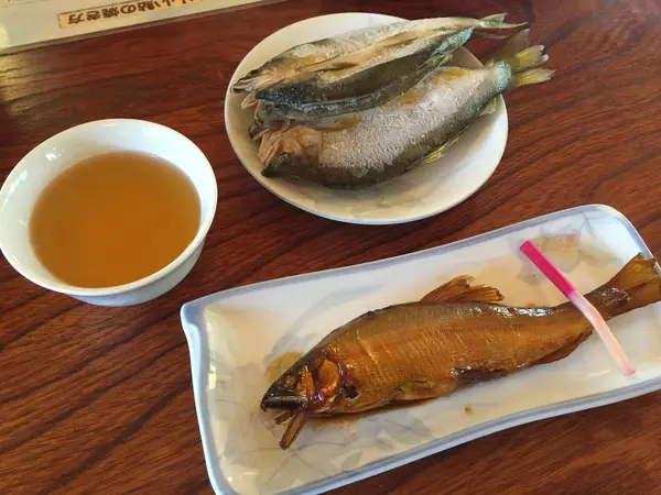 鮎のコース料理🐟