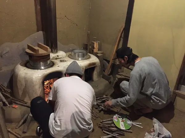 手作りの釜戸もあります！