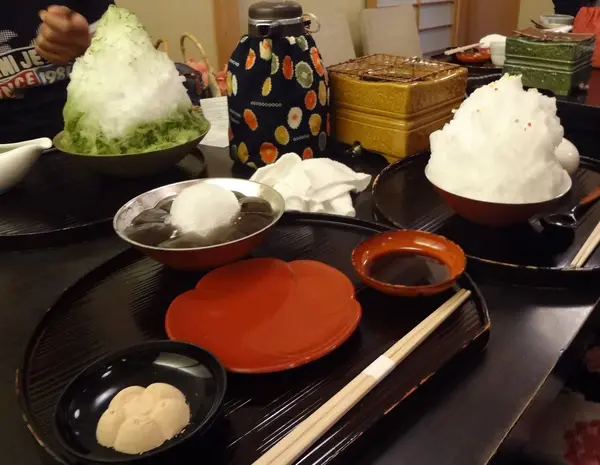 わらびもちが名物！
