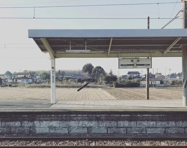 岩舟駅のホーム