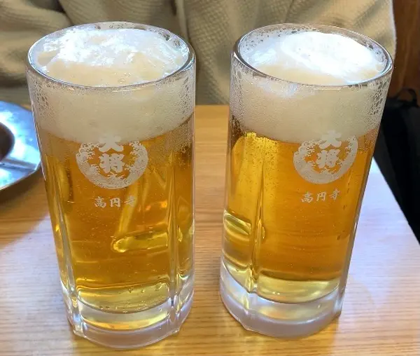 生ビール(490円)