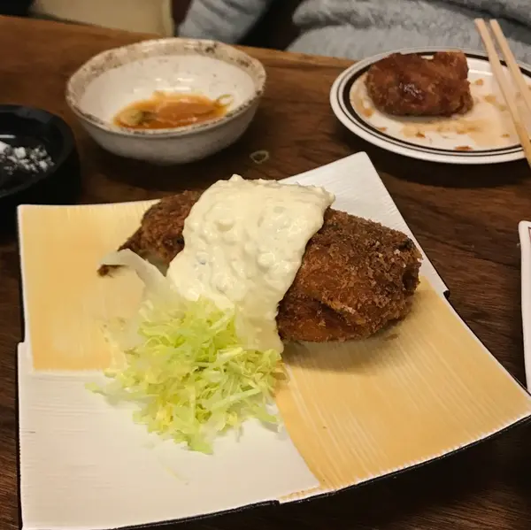 何かの魚のフライです🐟