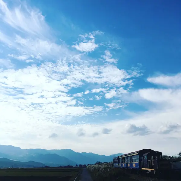 南阿蘇白水高原駅付近にて☆