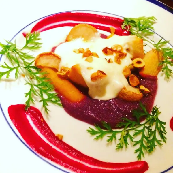 スモークチーズと根菜の