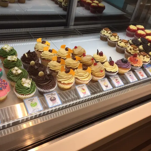 華やかなカップケーキがずらっと