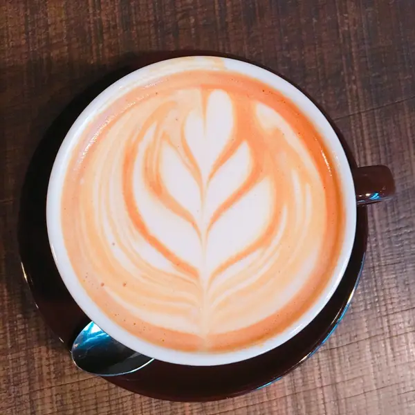 ラテアートもかわいい☕️