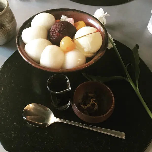 白玉クリームあんみつ