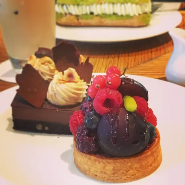 カフェスペースでゆっくり味わえます☺️