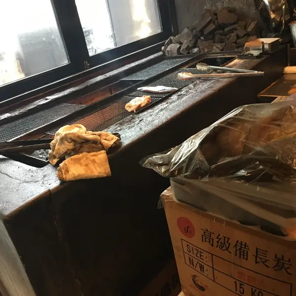 炭火で炙られてます〜！！