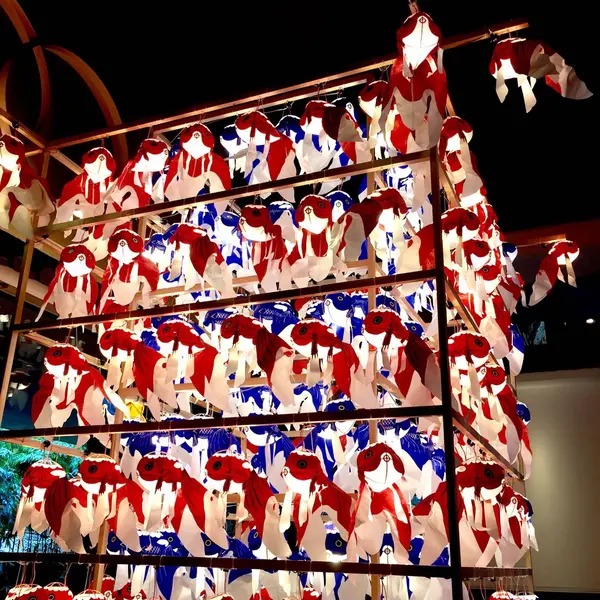 山口県の金魚ちょうちん祭りの提灯