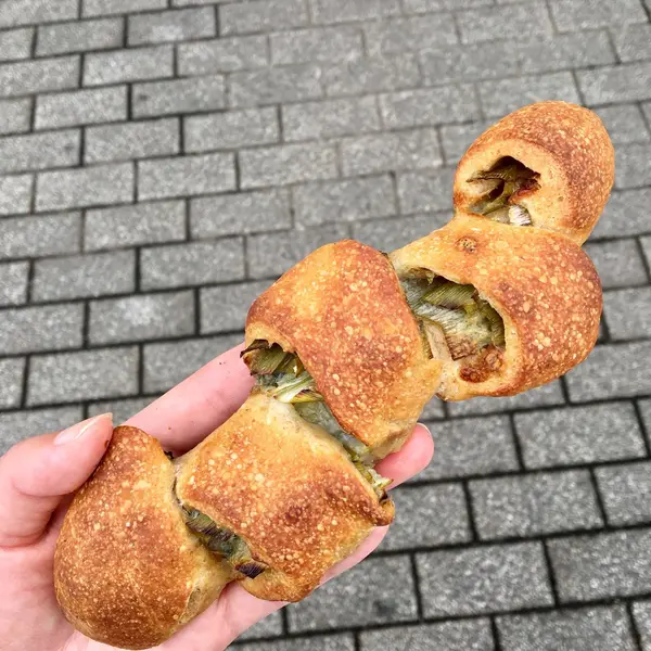 ネギとブルーチーズと柚子胡椒