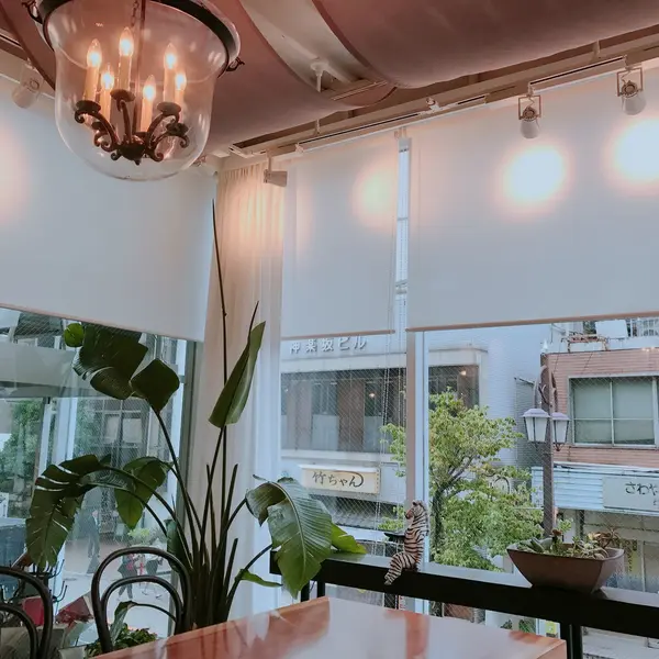 周りがガラス張り🏡