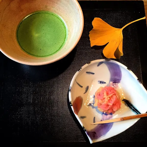 お抹茶と上生菓子