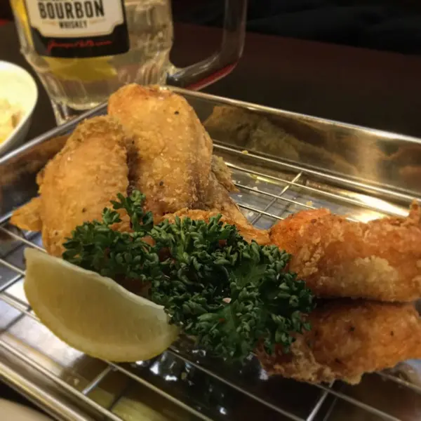 手羽先、ササミの唐揚げ