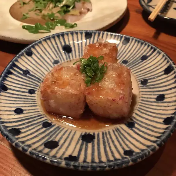 ⚫︎ ジーマーミ豆腐の揚げ出し(コースより)