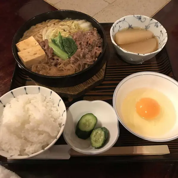 ⚫︎和牛すき焼き定食 ¥2300