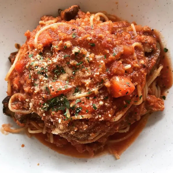 Eggplant and Chicken Pasta