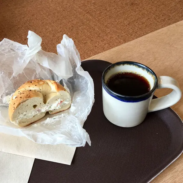 コーヒーとお食事系ベーグル