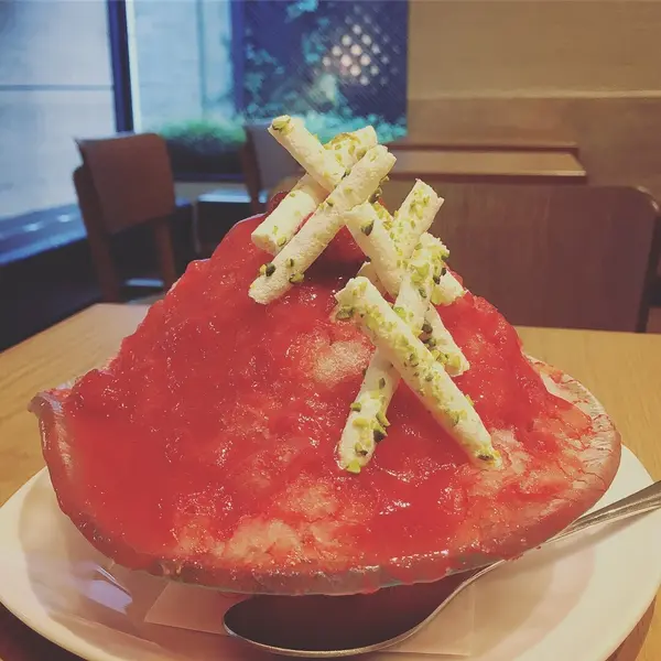 イチゴのかき氷