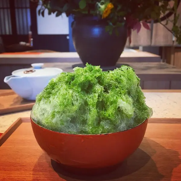 抹茶をかけていただきます♡