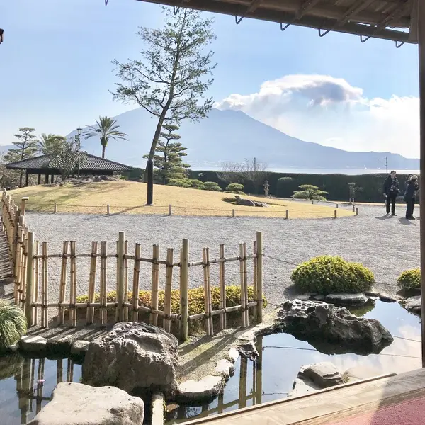 御居間からの眺め