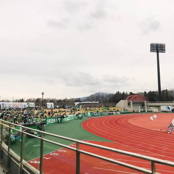 ゴール裏は芝生席