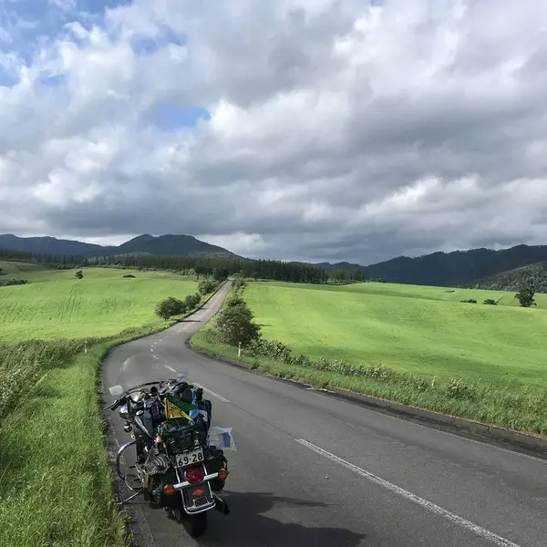 ナイタイ高原牧場への道