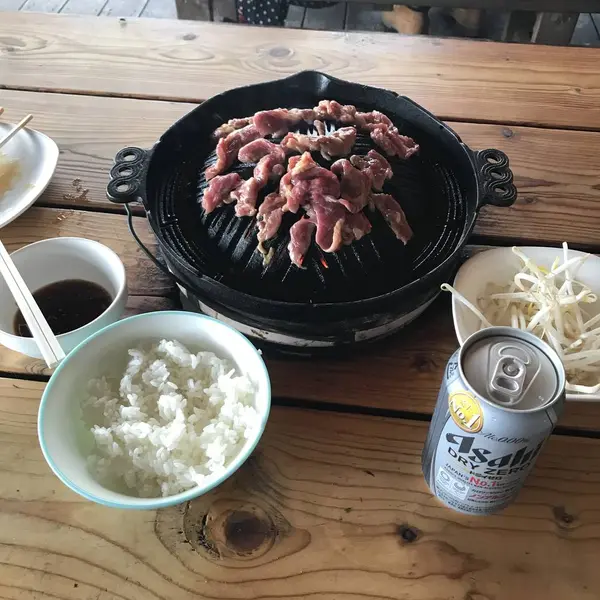 ひつじの丘でジンギスカンランチ
