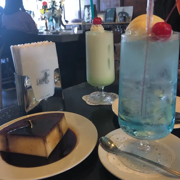 クリームソーダとプリンが有名