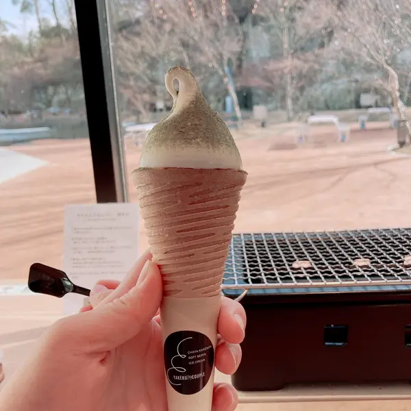 お茶のソフトクリーム？