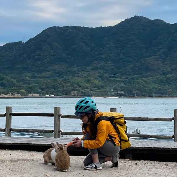 近くに居た女性に撮っていただきました
