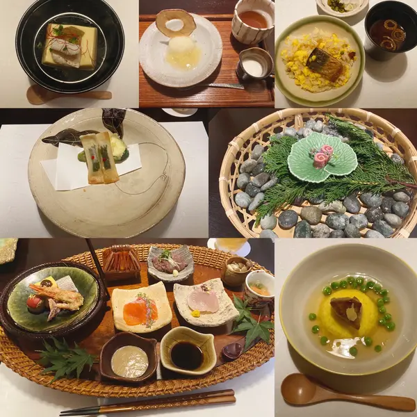 晩御飯は地元の食材が中心