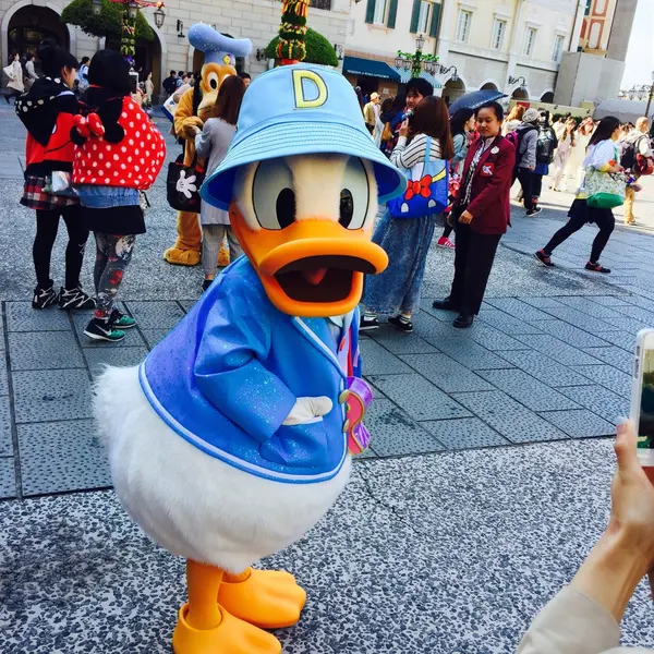 キャラクターと写真を