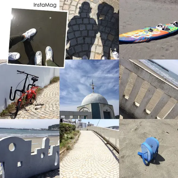 海岸沿いを歩いて