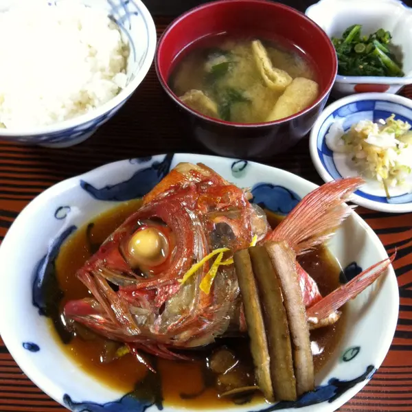 キンメダイの兜煮定食