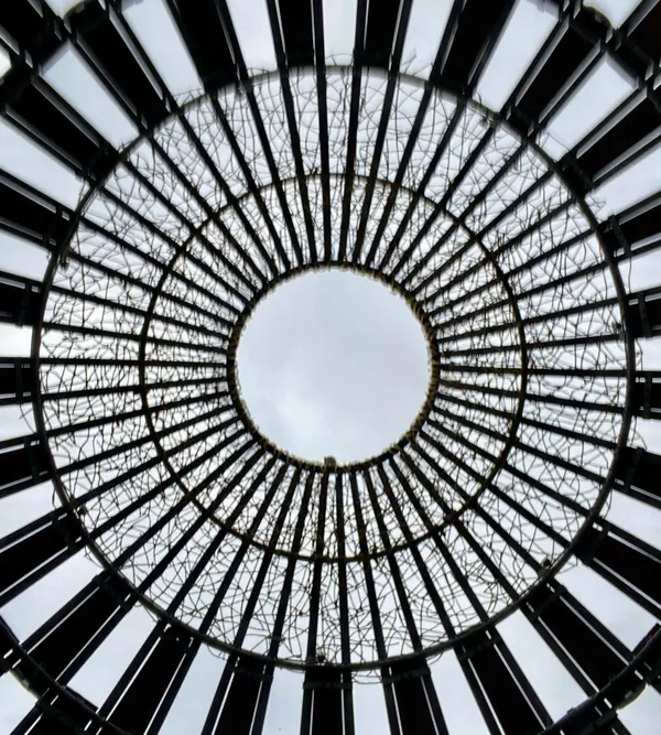 ドームの中から空を