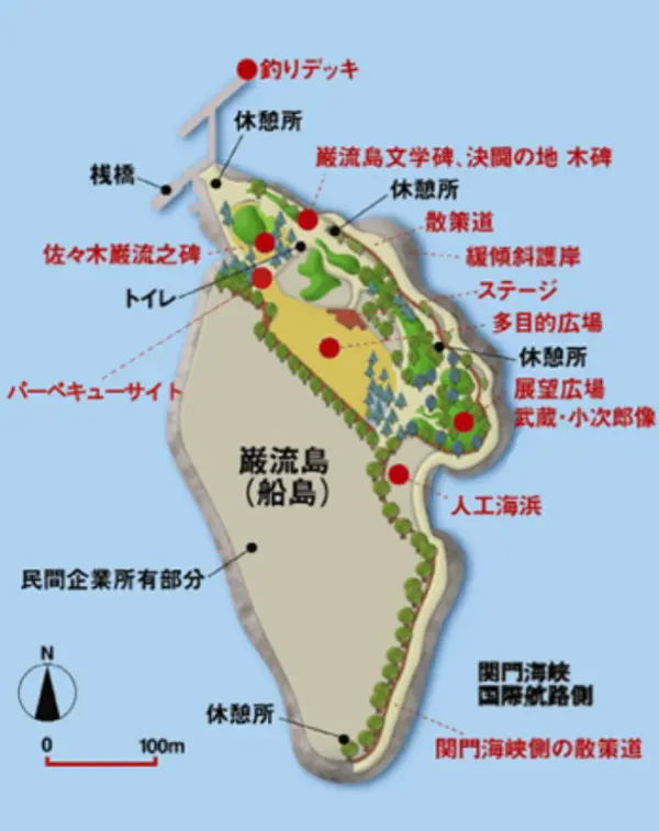 決闘当時は今の6分の1の面積だった