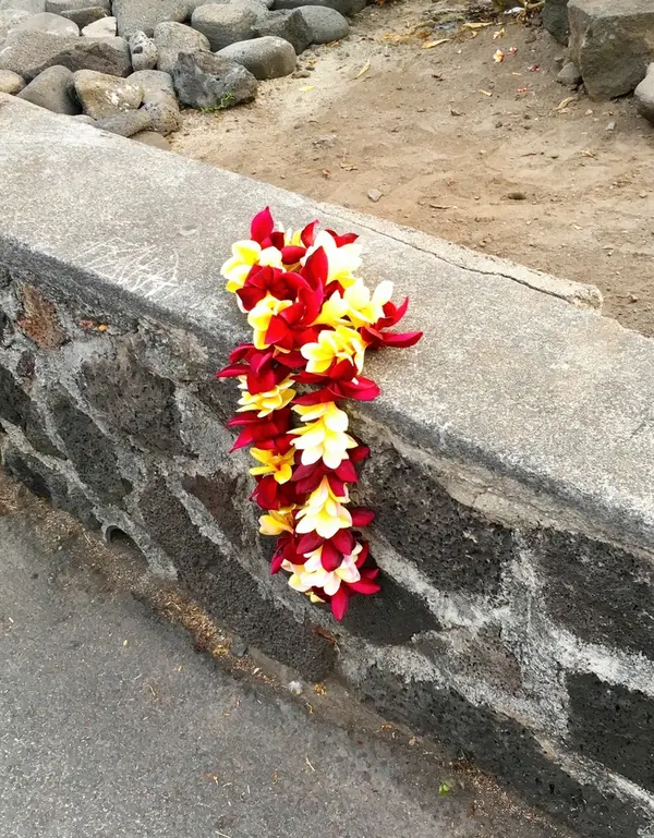 ホテルから桟橋までのストリート