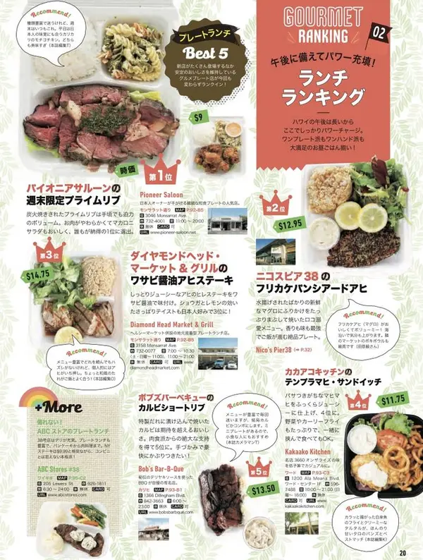 スポット内のおすすめ