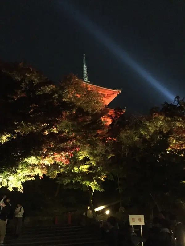 紅葉と塔