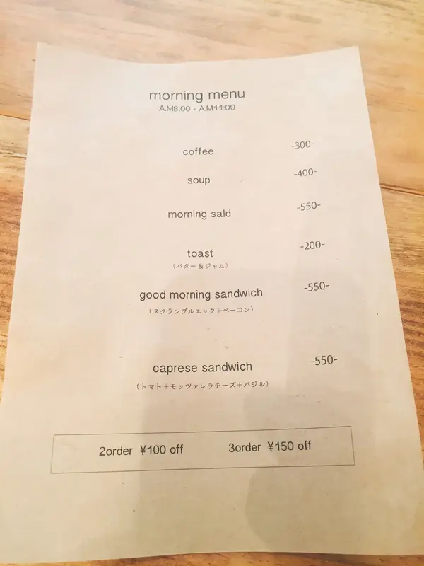 メニュー