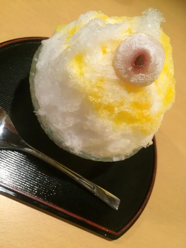 かき氷に、、👀